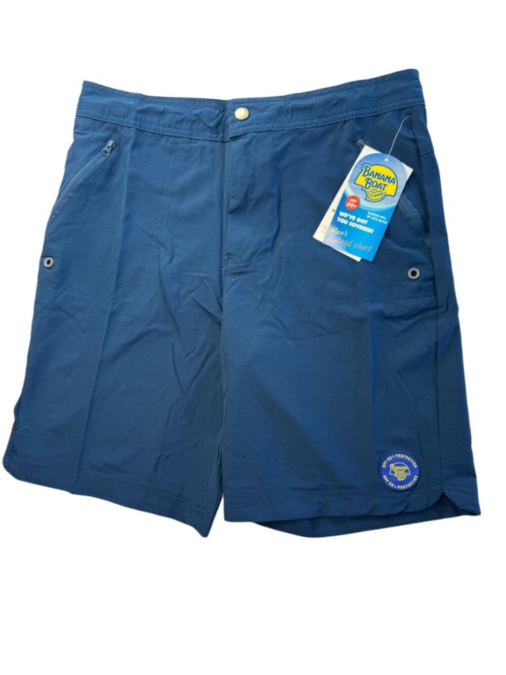 New NWT Banana Boat Men's Board Shorts Navy Blue. Size Adult Men's Medium